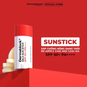 Sáp chống nắng dạng thỏi Re-apply cho mọi loại da Dermablock Mild Sun Stick SPF50+ PA++++ 16g