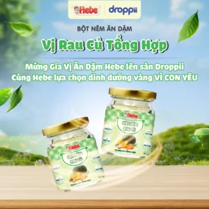 Bột Nêm Rau Củ - Vị Rau Củ Tổng Hợp HEBE kích thích vị giác cho bé (hũ 50g)