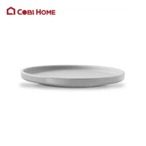 Dĩa xám Yangge tròn cạnh thấp _378121