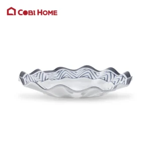 Dĩa Yangge xanh có vân lượn sóng Size 22.1cm _378091 _62009 -LXT