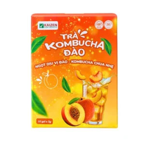 Trà Kombucha Đào ( Hộp 10 gói x 5g)