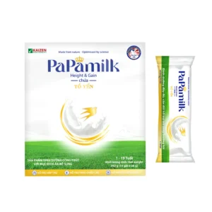 Sữa non tổ yến Papamilk Height & Gain giúp tăng cân tăng chiều cao cho Trẻ từ 1-19 tuổi (14gói x 28g)