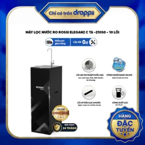 Máy lọc nước tủ đứng cao cấp sang trọng RO Rossi Eleganz C TA-210S0-10 lõi