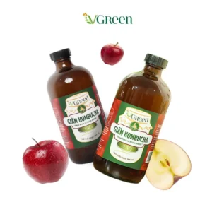 Giấm Kombucha Táo (Chai 500ml)