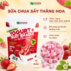 Combo Sữa chua sấy thăng hoa 3 vị Dâu - Xoài - Đào
