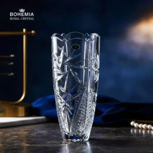 Bình hoa pha lê 89002 dáng bầu Bohemia Royal Crystal - Model: PINWHEEL 300mm