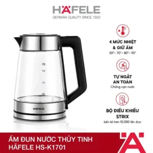 Ấm đun nước thủy tinh Hafele HS-K1701 535.44.174