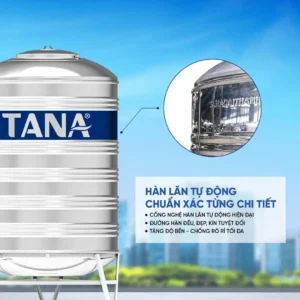 Bồn inox Tân Á đứng 3000l ĐK 1140 (Phân phối từ khu vực Bình Định trở ra phía Bắc)