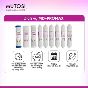 Trọn bộ 3 lõi lọc thô thường & 6 lõi chức năng MD-PROMAX