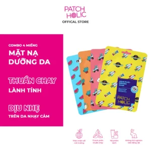 Combo 4 miếng Mặt nạ dưỡng da PATCH HOLIC 20ml