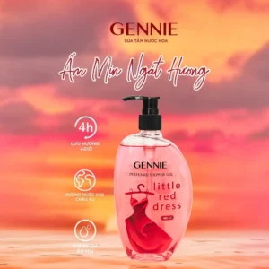 Sữa Tắm Nước Hoa Nữ Dưỡng Da GENNIE LITTLE RED DRESS 450ml