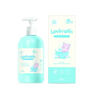 Sữa tắm gội dịu nhẹ cho bé Lovin'Skin 500ml - Làm sạch, giảm và ngăn ngừa rôm sảy