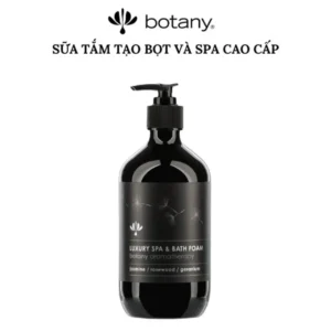 SỮA TẮM TẠO BỌT VÀ SPA CAO CẤP BOTANY -Cấp ẩm, đẹp da, kháng viêm - chi nhài, gỗ sắc hồng, hoa phong lữ (chai 500ml)