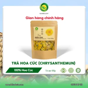Trà Hoa Cúc Sunbeleaf - Thức Uống Thảo Mộc - Túi Zip 100g
